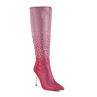 London Rag Orymple Women's Rhinestone Studded Boots