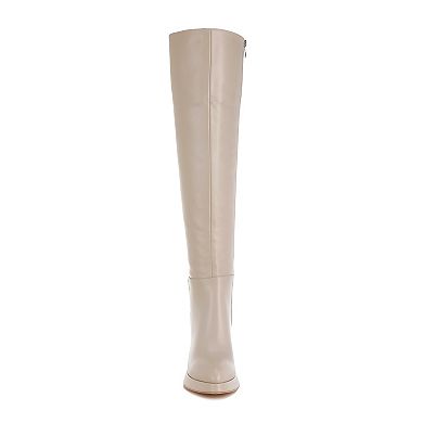 London Rag Nenana Women's Faux Leather Knee-High Boots