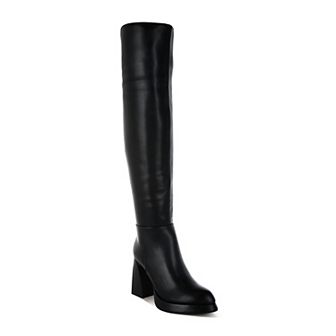 London Rag Nenana Women's Faux Leather Knee-High Boots