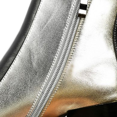 London Rag Stemon Women's Block Heel Boots