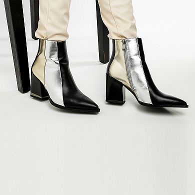 London Rag Stemon Women's Block Heel Boots