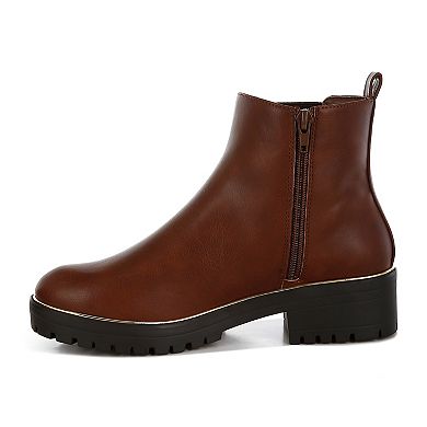 London Rag Antorin Women's Chunky Buckle Detail Ankle Boots