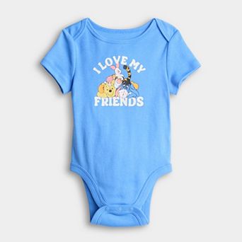 Baby Jumping Beans® Disney's Winnie the Pooh Short Sleeve Lapped Shoulder Bodysuit