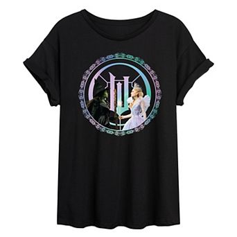 Juniors' Wicked For Good Oversized Tee