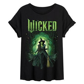 Juniors' Wicked For Good Elphaba Oversized Tee