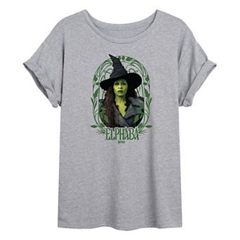 Juniors' Wicked For Good Elphaba Frame Oversized Tee