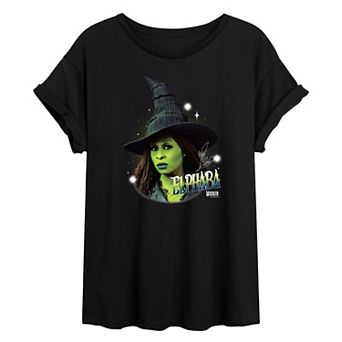 Juniors' Wicked For Good Elphaba Bootleg Oversized Tee