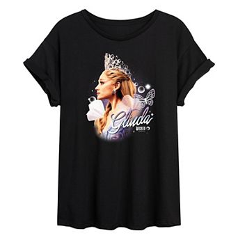 Juniors' Wicked For Good Glinda Bootleg Oversized Tee