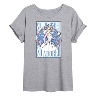 Juniors' Wicked For Good Glinda So Cherished So Adored Oversized Tee