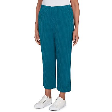 Women's Alfred Dunner Ribbed Knit Ankle Pants