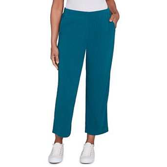 Women's Alfred Dunner Ribbed Knit Ankle Pants