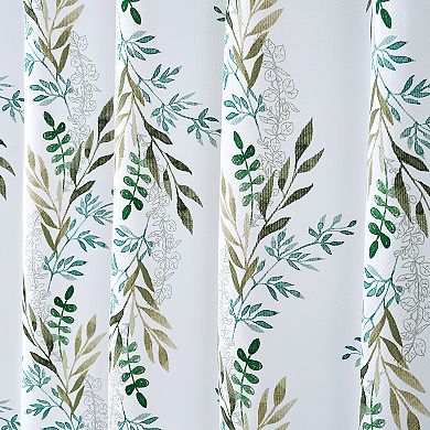 Caro Home Hazel Leaf Print Shower Curtain