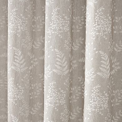 Caro Home Gardenia Floral Print Shower Curtain
