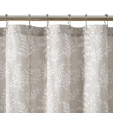 Caro Home Gardenia Floral Print Shower Curtain