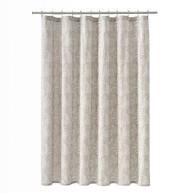 Caro Home Gardenia Floral Print Shower Curtain