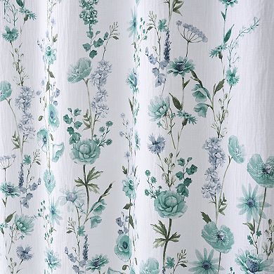 Caro Home Floral Printed Shower Curtain