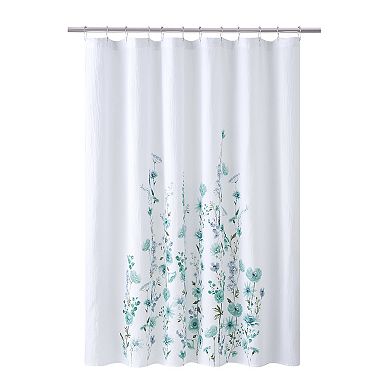 Caro Home Floral Printed Shower Curtain