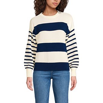 Petite Lands' End Drifter Jersey Crewneck Sweater