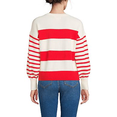 Petite Lands' End Drifter Jersey Crewneck Sweater