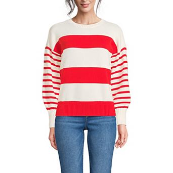 Petite Lands' End Drifter Jersey Crewneck Sweater