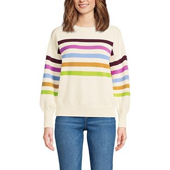 Women's Lands' End Drifter Jersey Crewneck Sweater