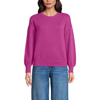 Women's Lands' End Drifter Jersey Crewneck Sweater
