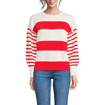 Women's Lands' End Drifter Jersey Crewneck Sweater