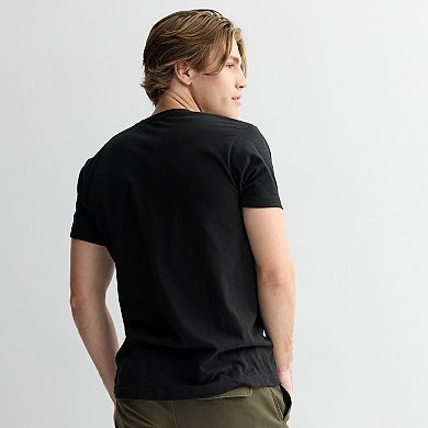 Men's Liquid Death Gold Skull Mountain Water Graphic Tee