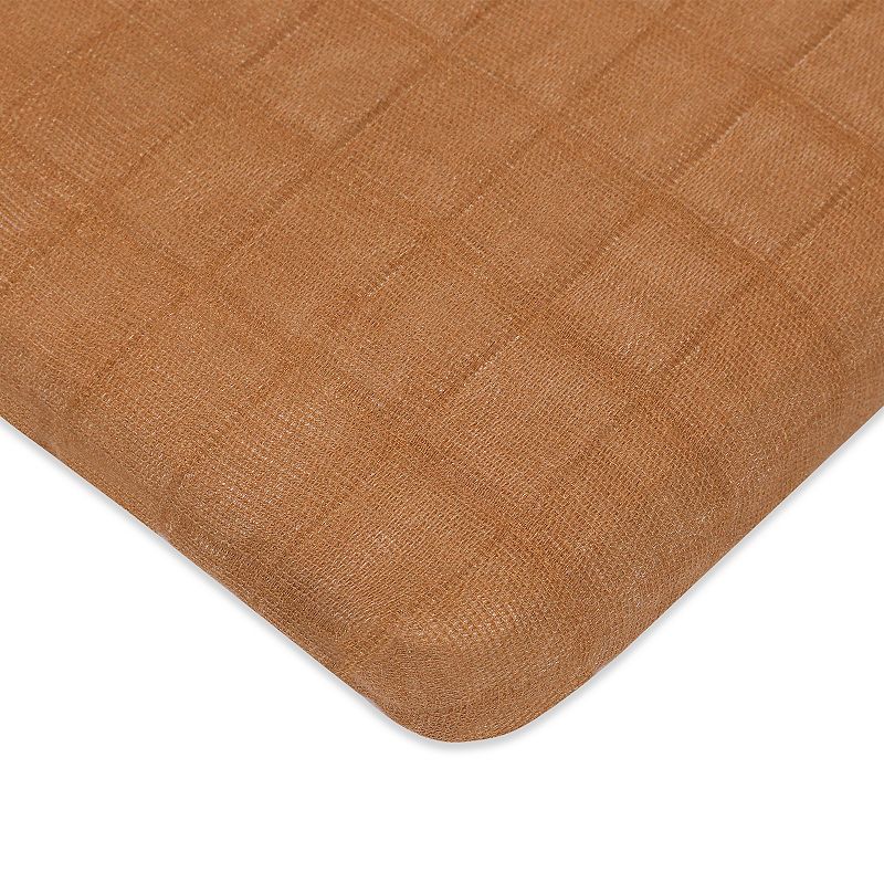 Babyletto All-Stages Organic Muslin Cotton Bassinet Sheet, Burnt Sienna