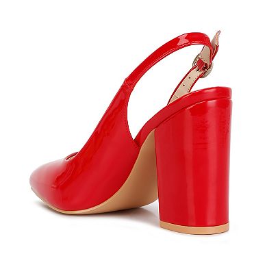 London Rag Dalaney Women's Slingback High Block Sandals