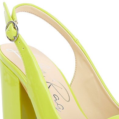 London Rag Dalaney Women's Slingback High Block Sandals