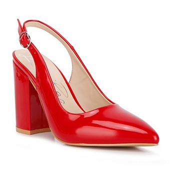 London Rag Dalaney Women's Slingback High Block Sandals