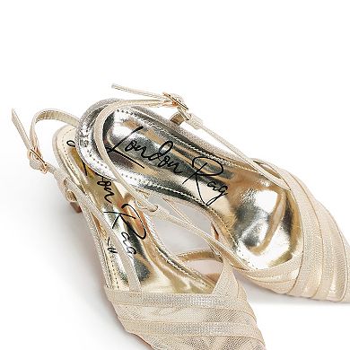 London Rag Daldra Women's Slingback Kitten Heel Sandals