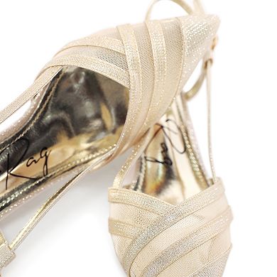 London Rag Daldra Women's Slingback Kitten Heel Sandals