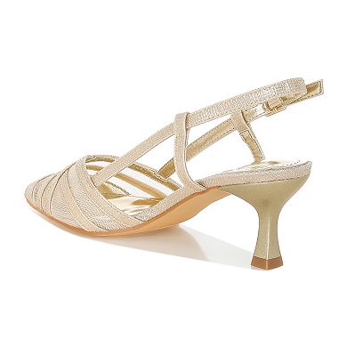 London Rag Daldra Women's Slingback Kitten Heel Sandals
