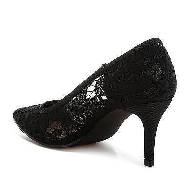 London Rag Masega Women's Pointed Toe Stiletto Heel Pumps