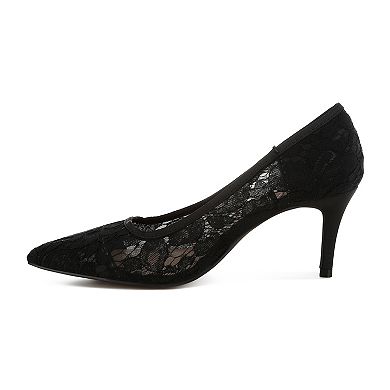 London Rag Masega Women's Pointed Toe Stiletto Heel Pumps