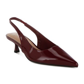 London Rag Pentas Women's Slingback Kitten Heel Sandals