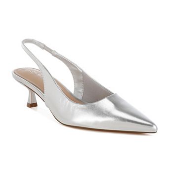 London Rag Pentas Women's Slingback Kitten Heel Sandals