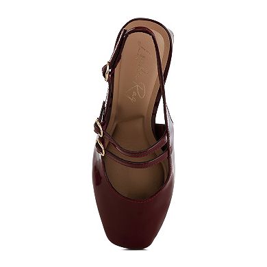 London Rag Cananga Women's Block Heel Slingback Sandals