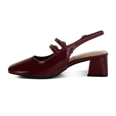 London Rag Cananga Women's Block Heel Slingback Sandals