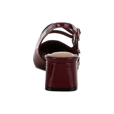 London Rag Cananga Women's Block Heel Slingback Sandals
