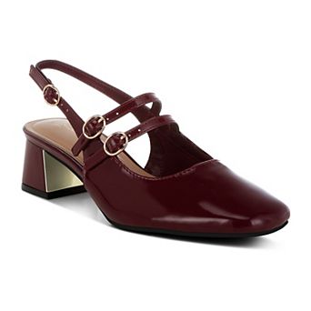 London Rag Cananga Women's Block Heel Slingback Sandals