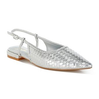 London Rag Kurina Women's Woven Slingback Sandals