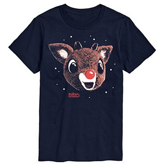 Big & Tall Rudolph The Red-Nosed Reindeer Portrait Graphic Tee