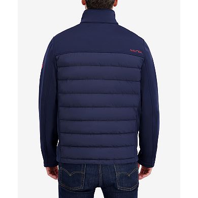 Men's Nautica Transitional Mixed Media Jacket