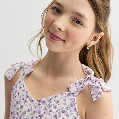 Girls 7-16 Speechless Floral Maxi Dress with Purse