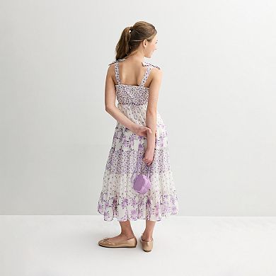 Girls 7-16 Speechless Floral Maxi Dress with Purse