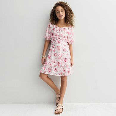 Girls 7-16 Speechless Floral Chiffon Dress