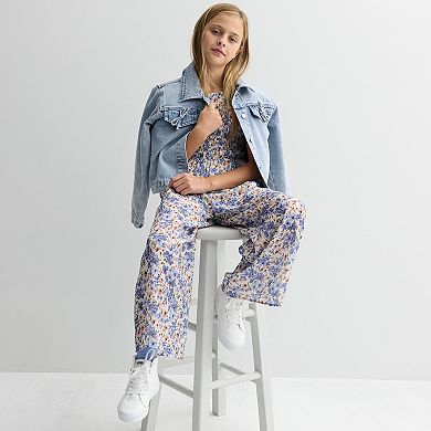 Girls 7-16 Speechless Floral Smocked Jumpsuit